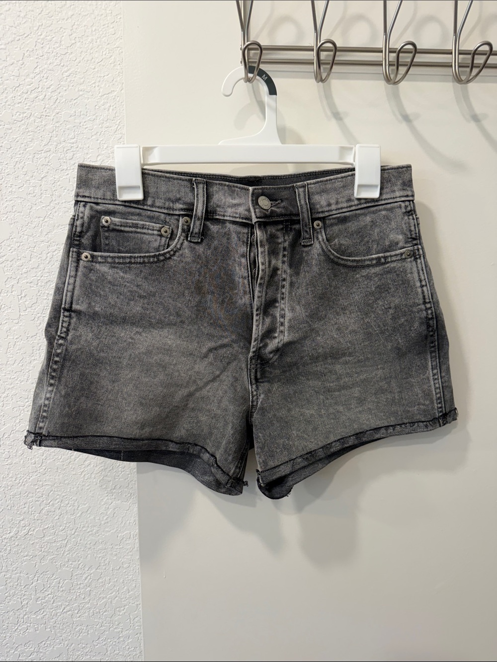 GAP Women's Washed Black Denim Jean Shorts